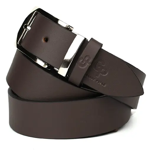 Ремінь шкіряний Grande Pelle коричневий  120х3.5х0.5 см acs0032057 - фото 3