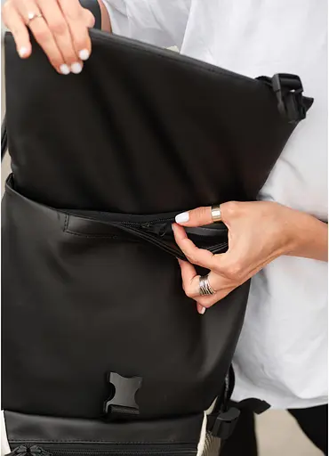 Жіночий рюкзак Sambag RENEDOUBLE чорно-сірий 37 x 31 x 14 см (27151130r) - фото 10