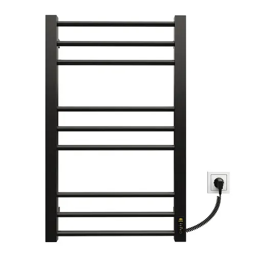 Електрична рушникосушарка Kosser Степ 800x500 ER ДСТ02ER, Чорний матовий, Праве - фото 2