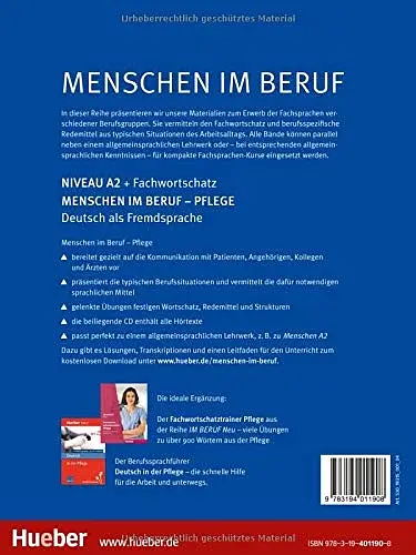 Menschen im Beruf. Pflege A2, Kursbuch + CD - фото 2
