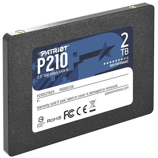 Накопитель Patriot SSD P210 2 ТБ 2,5` 7 мм SATAIII 3D QLC - фото 4