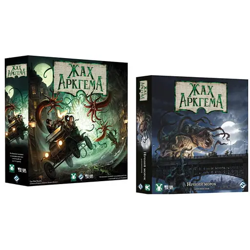 Настольная игра White Games&Geekach Games Ужас Аркхэма. Третье издание с дополнением Во мраке ночи (укр.) (GKCH050AH3+1) - фото 1
