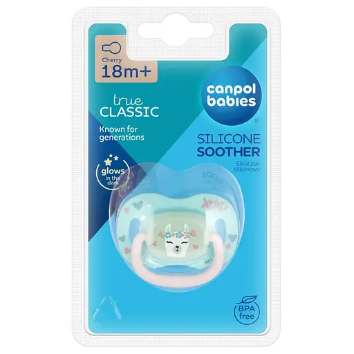 Пустышка Canpol babies Exotic Animals силиконовая круглая 18+ мес. лама (34/935_lama ) - фото 3