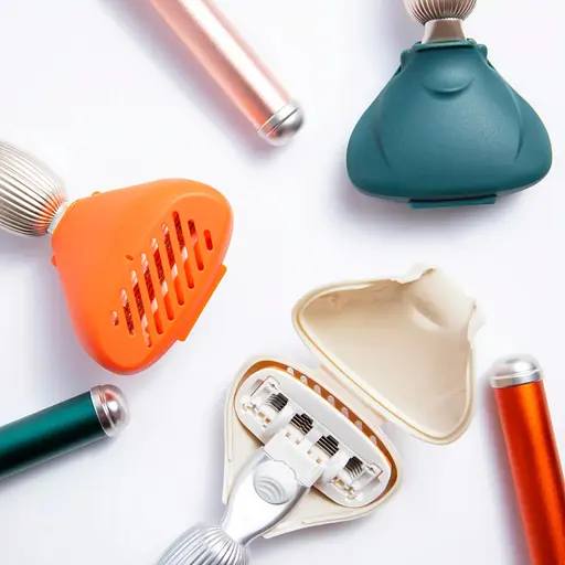 Уценка. Защитный дорожный футляр для бритвы Fler Razor Travel Case Blush Soft and Metallic Нежный и металлизированный - фото 2