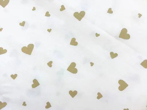 Хлопковая пеленка Moontime 100х80см "Сердечки глиттер" - фото 2