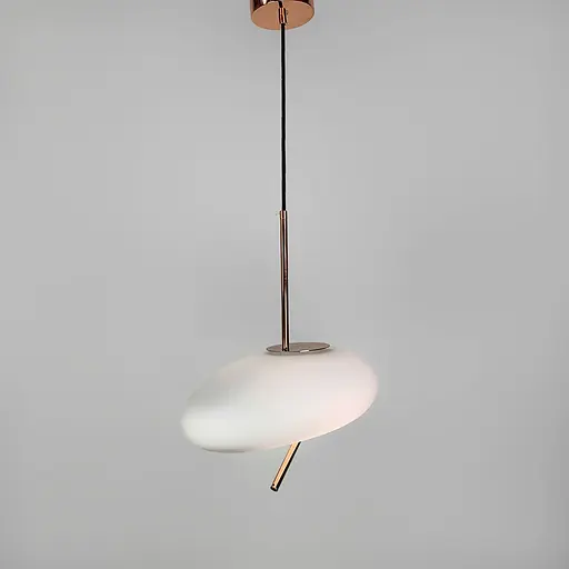 Стильный подвесной овальный светильник 40х20 см | Line F | Арт. MJ190-400 - фото 4