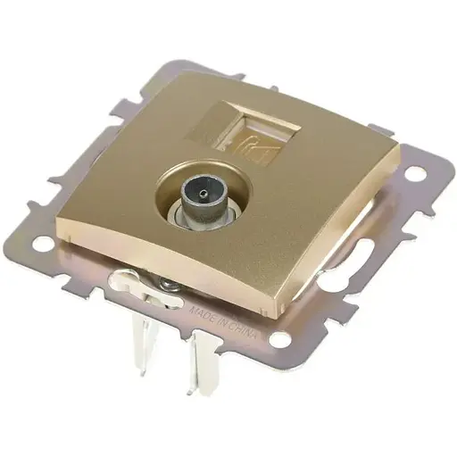 Розетка Brille RB-1TV + 1TF (42-025) - фото 4