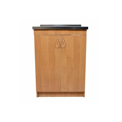 Тумба для кухні з накладною нержавіючою мийкою ЛДСП 60х50х83 см Вільха (52867-01151)