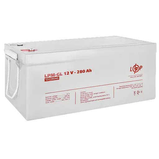 Аккумулятор гелевой LPM-GL 12V - 280 Ah - фото 2