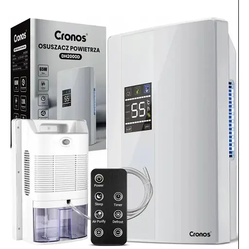 Осушувач повітря Cronos DH2000D 2L White з пультом