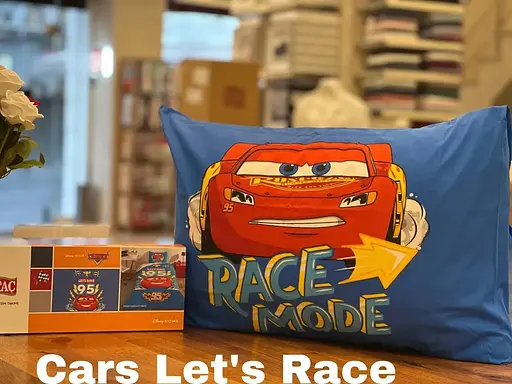 Підлітковий комплект Disney Cars let's Race Ранфорс / простирадло на резинці Tac pbe0051179 - фото 2