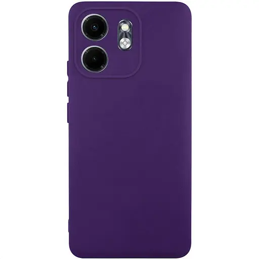 Чохол TPU Getman Liquid Silk Full Camera для Infinix Smart 9 4G / Hot 50i Темно фіолетовий / Dark Purple