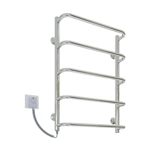 Електрична рушникосушарка Kosser Скоба 700x500/5 ЕL рег. ДС09EL, Хром, Ліве - фото 1