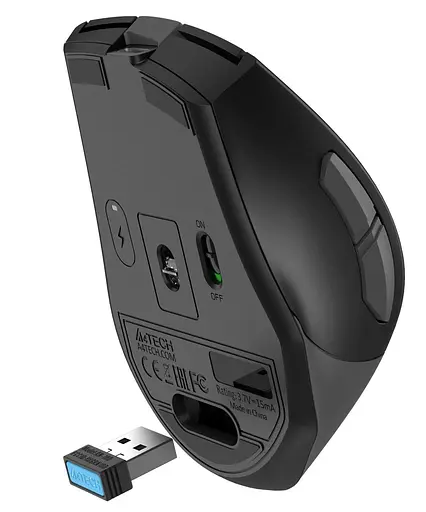 Миша A4Tech Fstyler FG35CS Plus (Grey) Silent (FG35CS Plus (Grey)) - фото 8