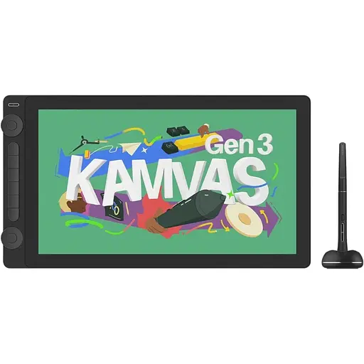 Графический дисплей Huion Kamvas 16 (Gen 3) GS1563 black, 15.8", 5080 LPI, 16384 levels, 2560x1440