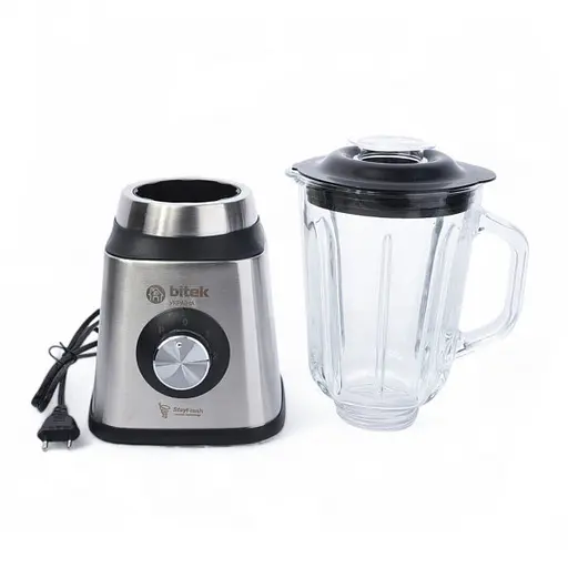 Блендер стаціонарний Bitek BT-2834 з кавомолкою нержавіюча сталь 1.5л чаша 2800Вт Сірий - фото 6