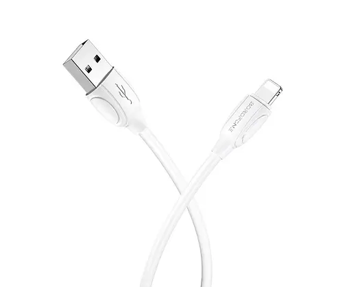 Кабель USB - Lightning - Borofone BX19, 2.4A 1 м для iPhone iPad 6931474701763 - фото 1