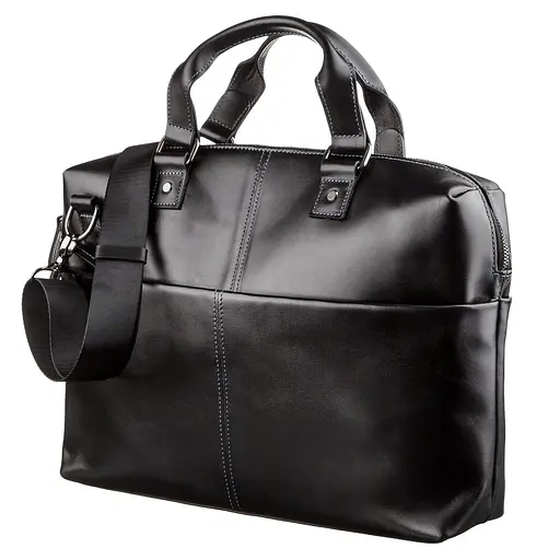 Чоловіча шкіряна сумка для ноутбука SHVIGEL 37х25,5х7,5 см sum0012566 - фото 2