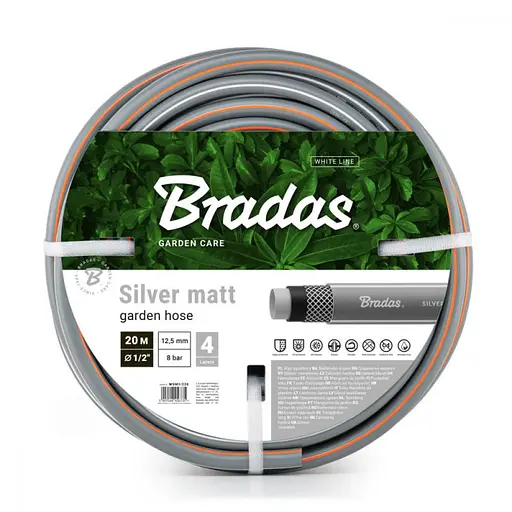 Шланг для поливу Bradas SILVER MATT 1/2", 20 м (WSM1/220) - фото 1