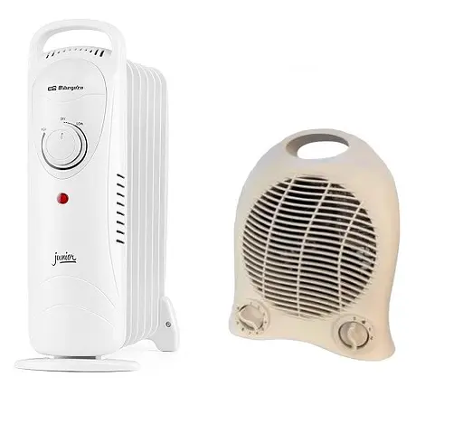 Обігрівач масляний + тепловентилятор 2000Вт - фото 1