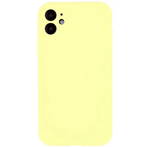 Чохол Epik Silicone Case Full Camera Protective AA NO LOGO для Apple iPhone 12 6.1 Жовтий/Mellow Yellow