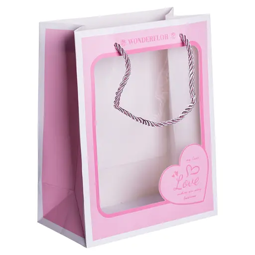 Подарунковий пакет Yiwu Love  18×10×23 см 12 штук HP-10359-17 - фото 2