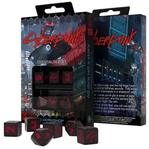 Набор кубиков Cyberpunk Red Essential Dice Set , 6 шт. (SCPE01) - фото 1