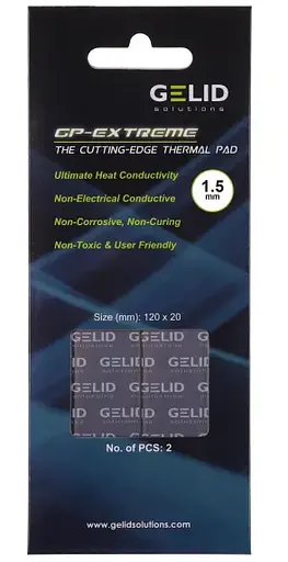 Термопрокладка Gelid Solutions GP-Ultimate 120x20x1.5 мм 2шт (TP-VP04-R-C)
