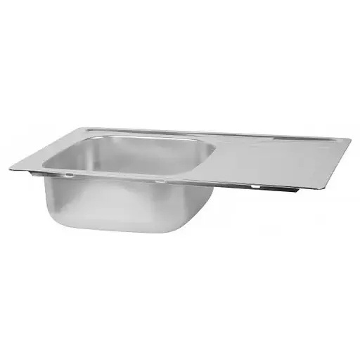 Кухонная мойка 780x480x180 мм + сифон Wezer 7848(08) Satin, Satin - фото 3