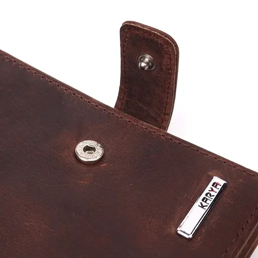 Мужской кошелек в vintage кожи 9.5х11х2.5 см KARYA 9.5х11х2.5 см acs0024259 - фото 3