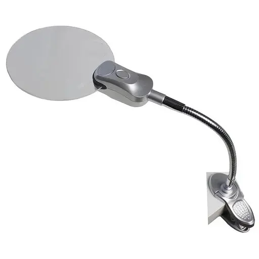 Настольная лупа на прищепке для рукоделия, 2.5X увеличение, диаметр 90 мм Magnifier 4B-4 - фото 1