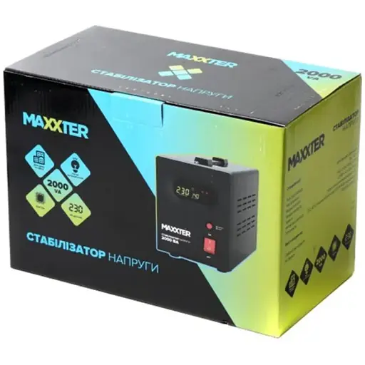 Стабілізатор Maxxter MX-AVR-S2000-01 - фото 3