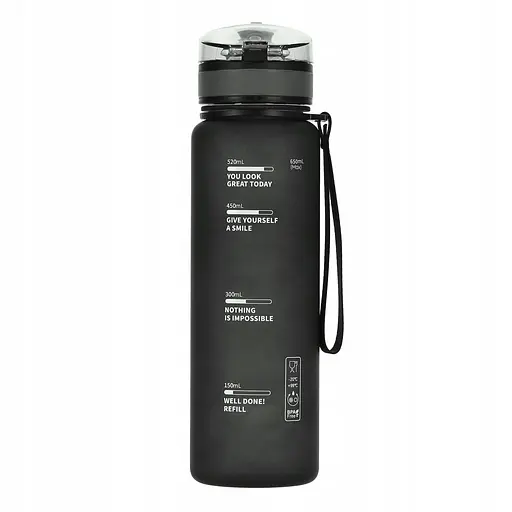 Пляшка для води 4FIZJO спортивна 650 мл Black (P-5905973403733) - фото 2