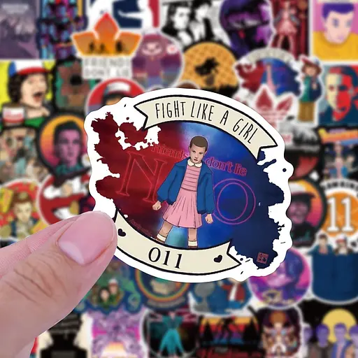 Стікерпак Дуже дивні справи Набір наклейок GeekLand Stranger Things 50 штук - фото 4