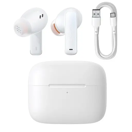 Бездротові навушники Baseus True Wireless Earphones Bowie M2, BT5.2, ANC, 40mAh, 400mAh, 5h, NGTW140002 white - фото 5