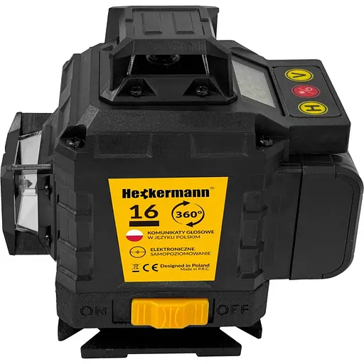 Лазерный уровень 360° Лазерный перекрестный лазер Heckermann SPL016 - фото 3