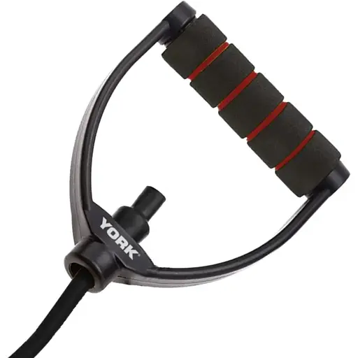 Еспандер трубчастий з ручками York Fitness 17-20кг, чорний - фото 3