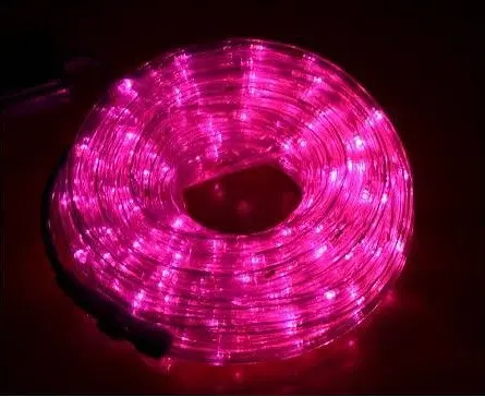 Наружная Герметичная LED гирлянда Дюралайт "Duralight" 10 метров Розовая Pink, 180 Ламп, 8 режимов - фото 2