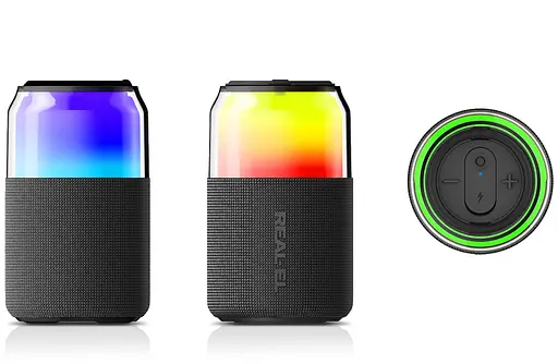 Портативна колонка Real-El RX705 5W Bluetooth TWS, RGB, Black - фото 4