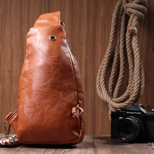 Женская слинг сумка Vintage через плечо из экокожи 16х30х8 см sum0026959 - фото 10