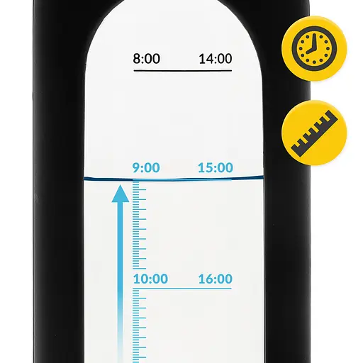 Пляшка для води 4FIZJO спортивна 1000 мл скляна Black (P-5905973403917) - фото 7