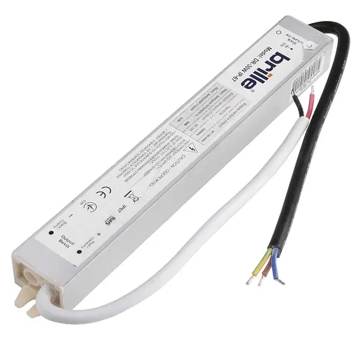 Блок живлення Brille вологозахищений LED dr-30W IP-67 AC 100-240V DC 12V - фото 3