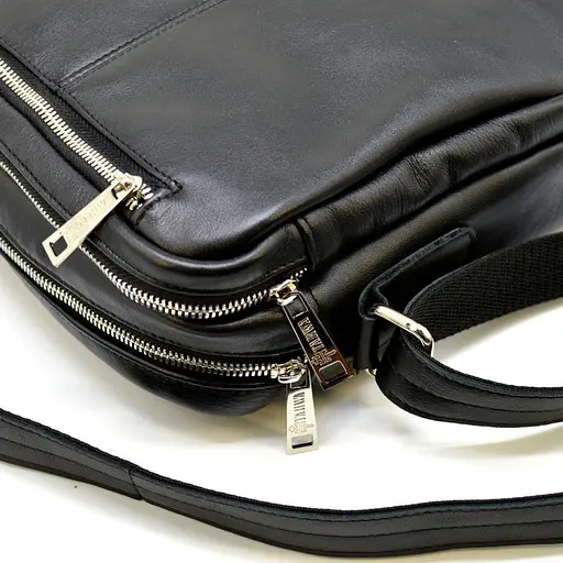 Кожаная мужская сумка через плечо TARWA 24х26х7 см sum0025820 - фото 6