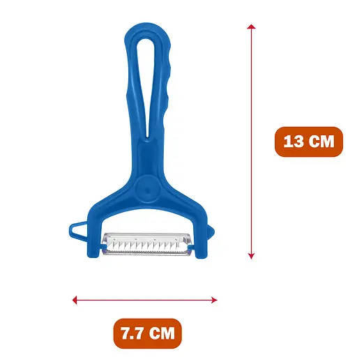 Нож для нарезки соломкой овощей и фруктов (для корейской морковки) 13 см, Kitchette Голубой 85036 - фото 3