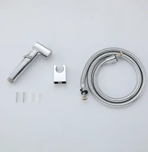 Гигиенический гарнитур хром Frap F022, Хром - фото 2