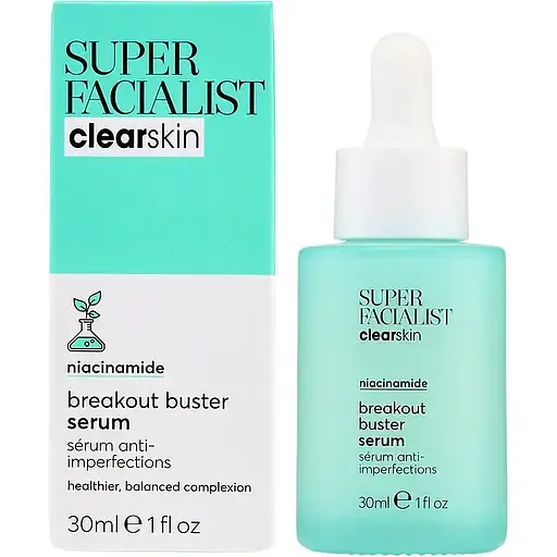 Сыворотка восстановительная для лица Super Facialist Clear Skin Breakout Buster Serum 30мл - фото 1