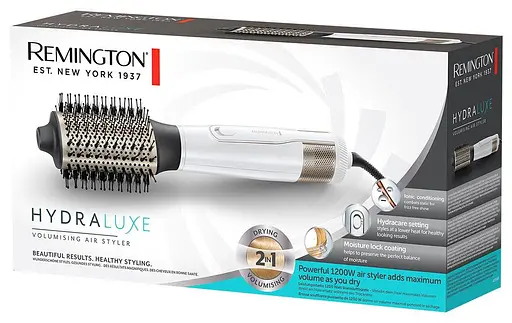 Фен-щетка для объема Remington AS8901, 1200 Вт, керамическое покрытие, ионизация, Белый/Бежевый - фото 4