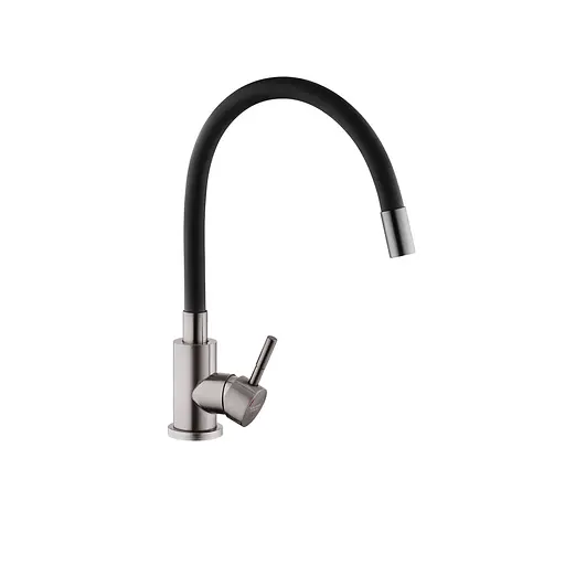 Смеситель для кухни Kroner KRP Edelstahl Klassisch - PVD035BLK Черный - фото 4