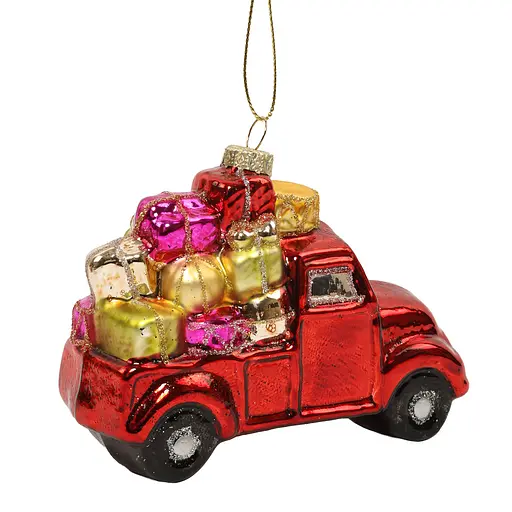 Елочное украшение "Рождественский грузовик-сюрприз" 12*4,7*8,5 см, YQ1458046 - фото 2