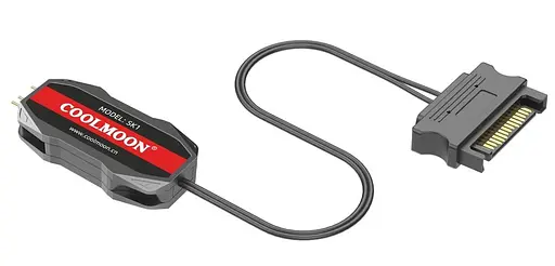 Контролер Coolmoon SK1 BLACK ARGB 3PIN to SATA з пультом (SK1 BLACK) - фото 7